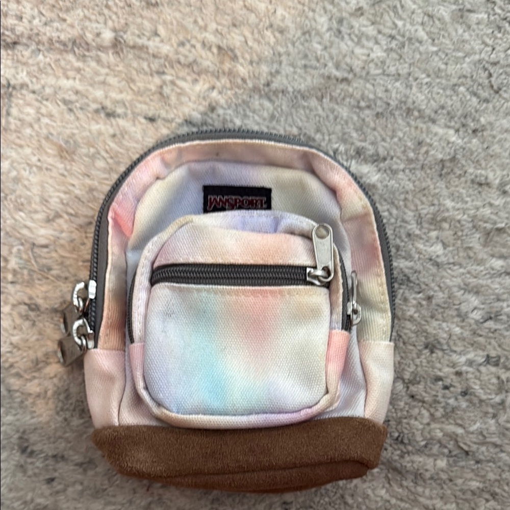 JanSport pastel Tie Dye mini backpack